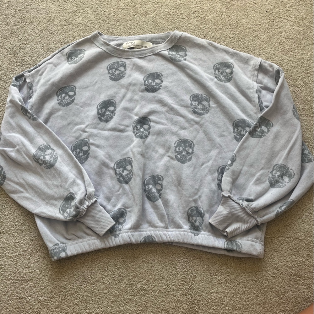 Vintage Havana purple sweater with skulls